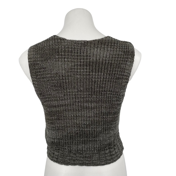BDG Urban Outfitters Crop Knit Sweater Vest Top Small - Picture 3 of 14